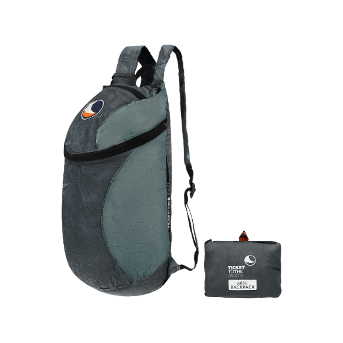 TMMBP0302 Ticket To The Moon Mini Backpack 15L Dark Grey Light Grey