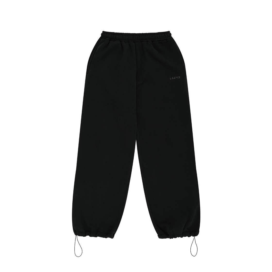 8809908759124 LAZYZ Slow Mellow Daily String Pants - Black