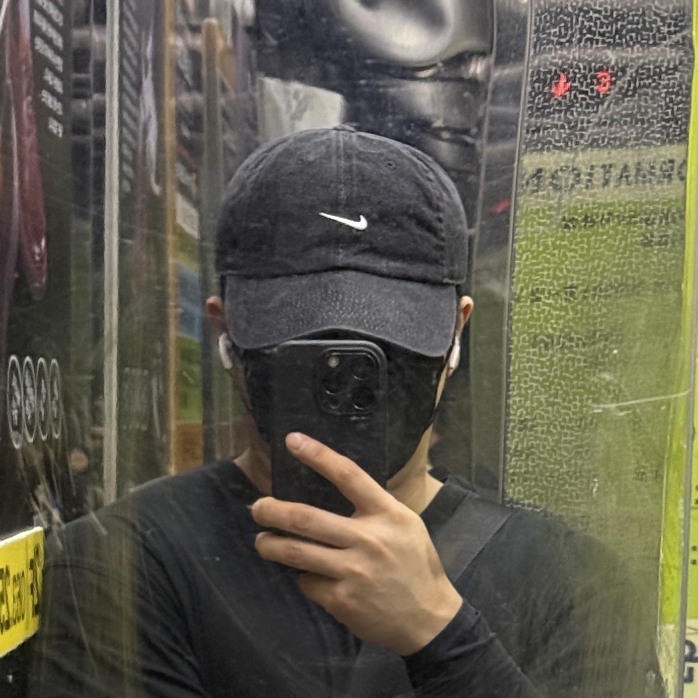 Nike Club Unstructured Denim Cap Black White 착용 스타일