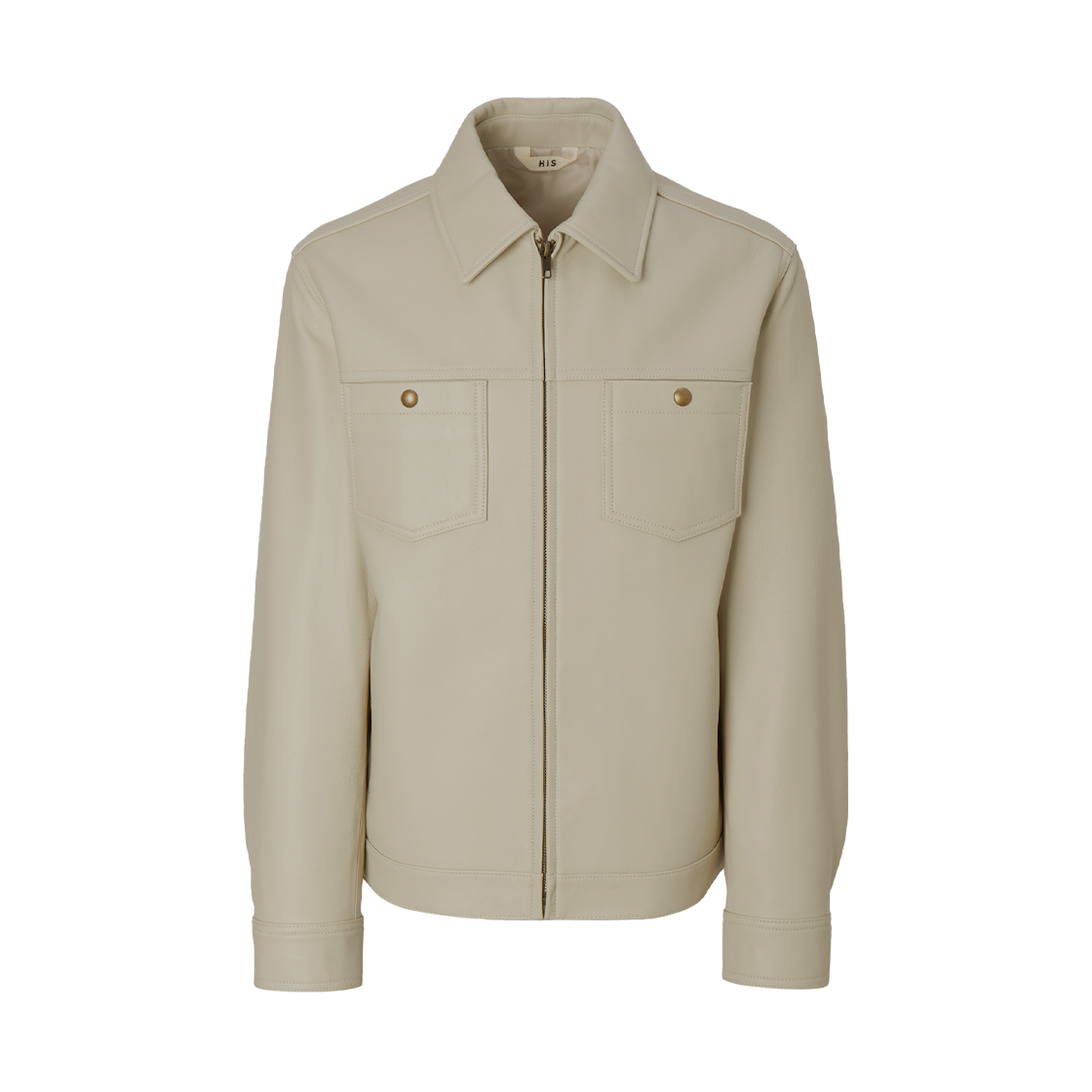 HZJU5F811CR HIS HAZZYS Harringbone Chore Jacket Brown