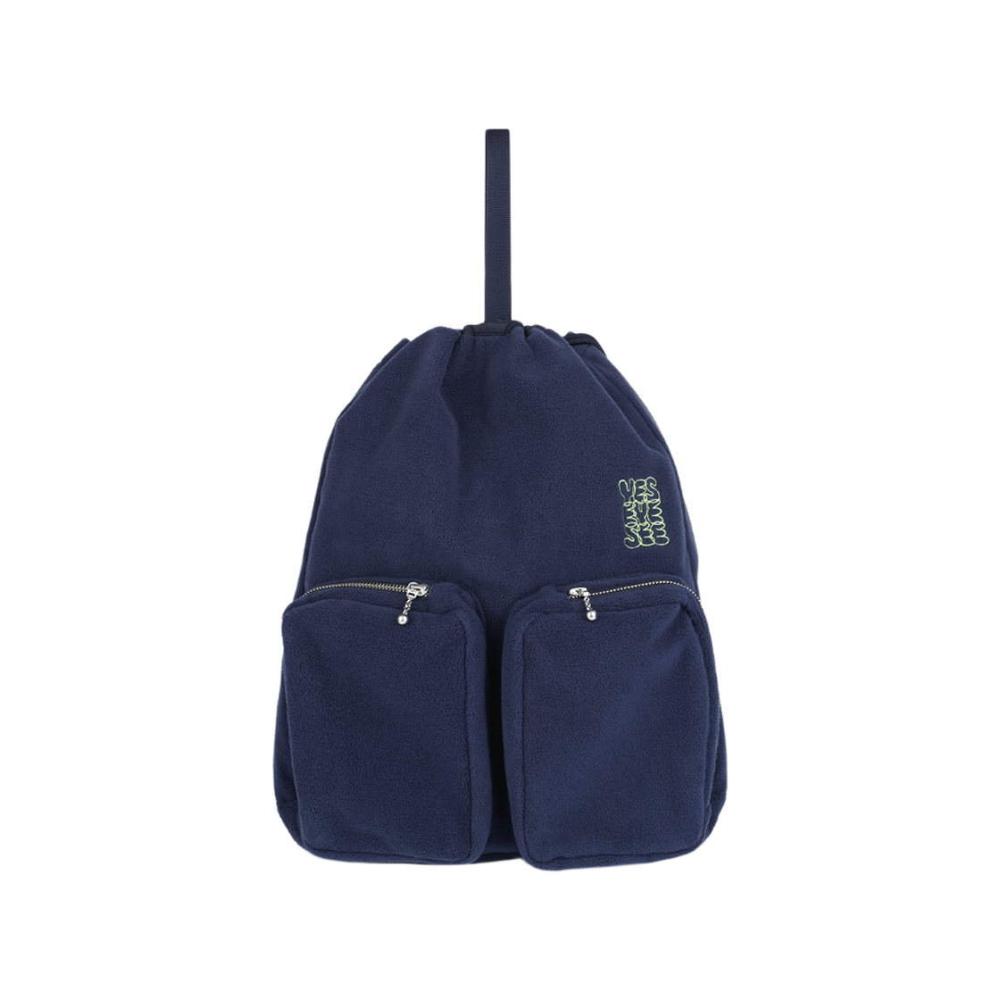 YS253FBASB01NAV YESEYESEE Fleece Drawstring Sack Navy
