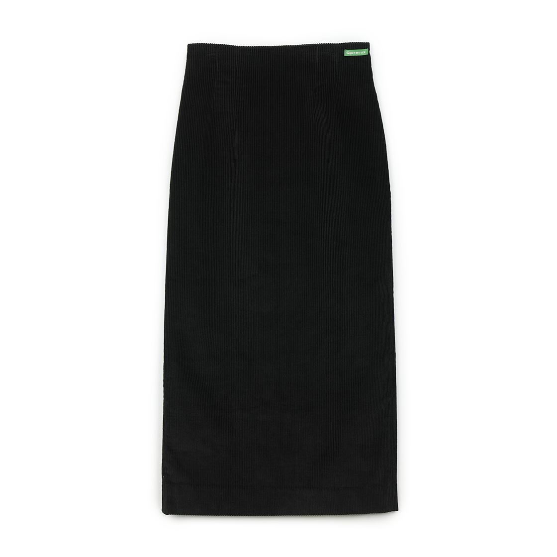 P0000BEA Greenbutter Corduroy Long Skirt Black