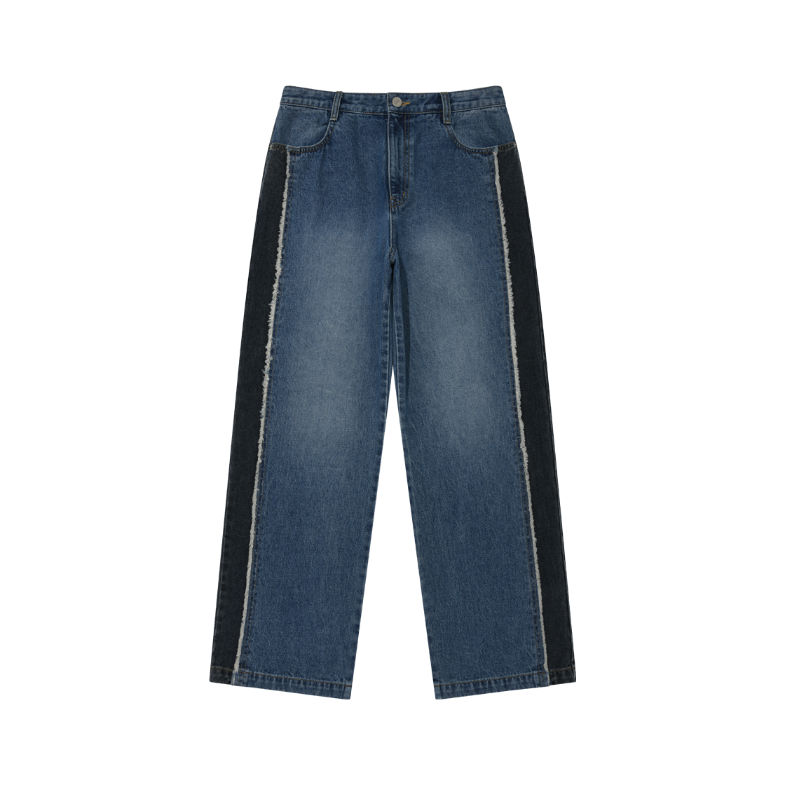 25FWCLPT013-BU PHOS333 Two Tone Panel Jean Blue