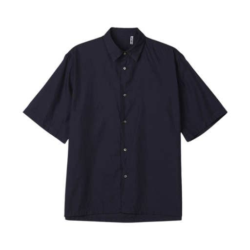 캡틴 선샤인 숏슬리브 레귤러 칼라 셔츠 네이비(Kaptain Sunshine Short Sleeve Regular Collar Shirt Navy)