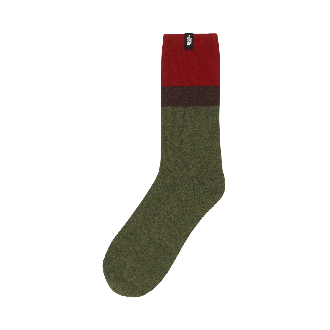 노스페이스 울 미드 블록 삭스 레드 - 25FW(The North Face Wool Mid Block Socks Red - 25FW) - 2