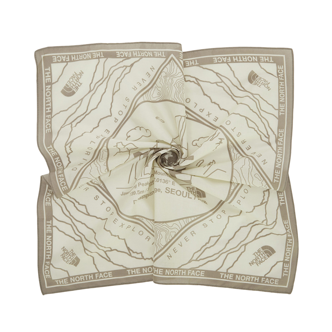 노스페이스 도봉산 반다나 크림 - 25FW(The North Face Dobongsan Bandana Cream - 25FW) - 2