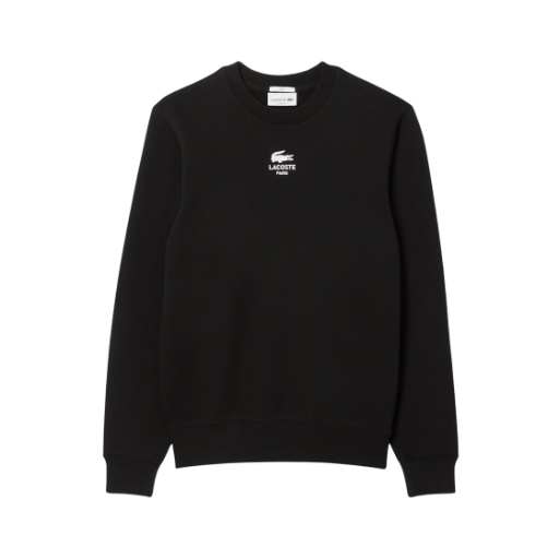 SH2736-55N-031 Lacoste Soft Branding Crewneck Sweatshirt Black
