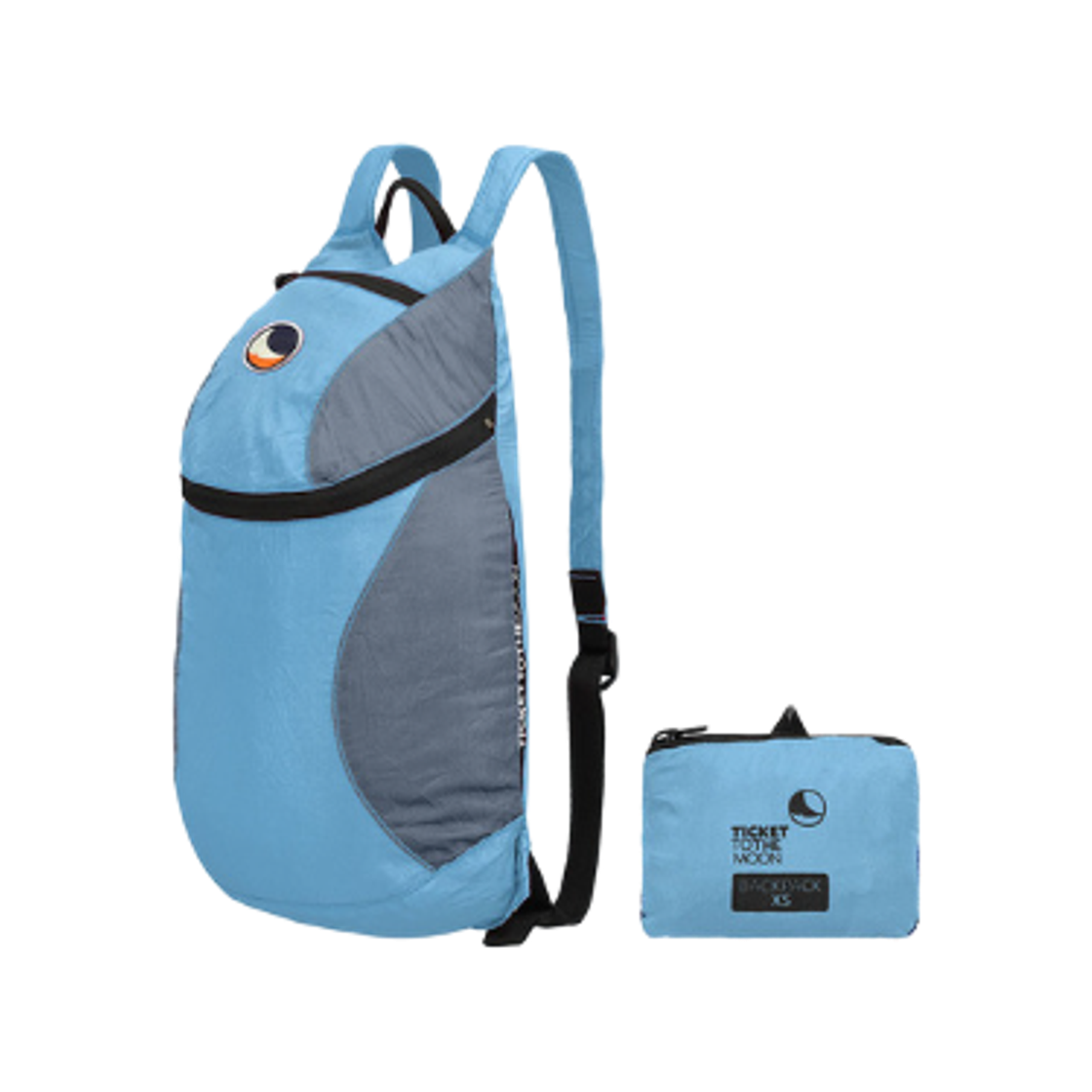 티켓투더문 백팩 XS 6L 스카이 블루 라이트 그레이