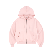 LAZYZ Slow Mellow Daily Zip Up Hoodie - Pink