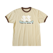 Kapital 20 Jersey Ringer T-Shirt K Bear Pt Beige