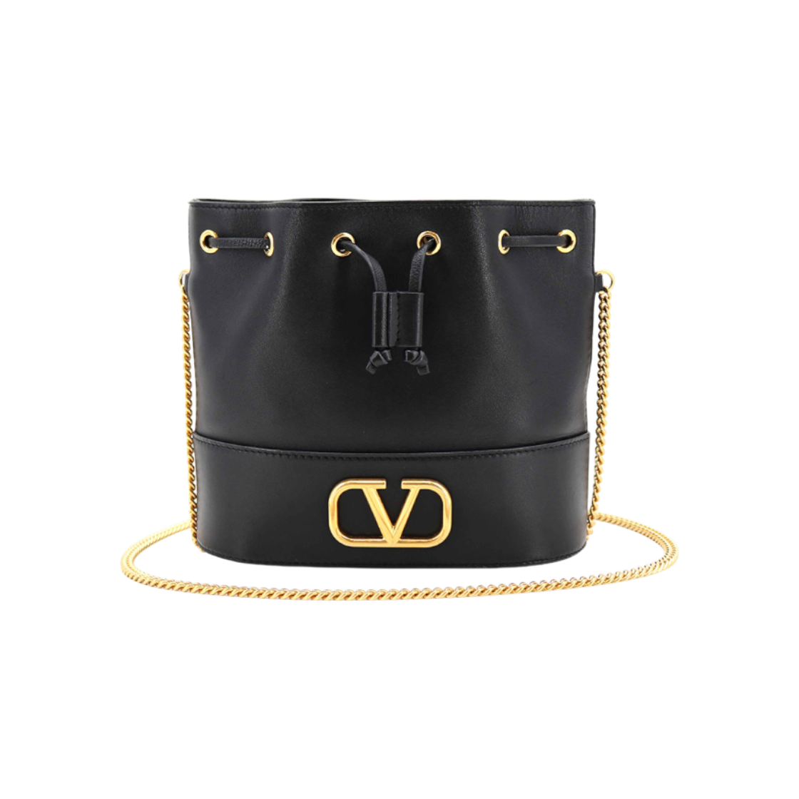 ITWLH6IIM8B8 Valentino Chain Bucket Crossbody Bag