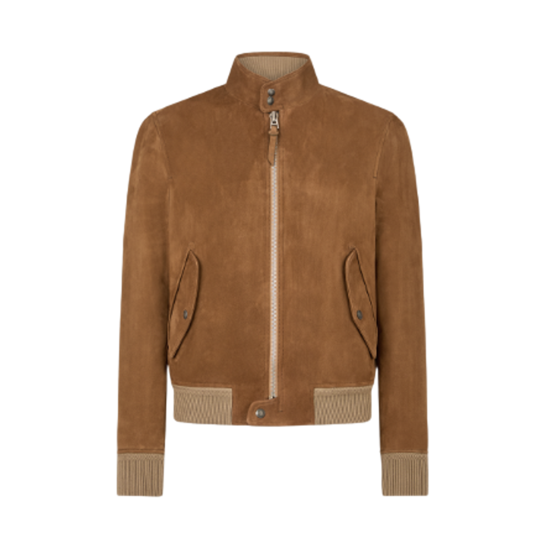 LBG003-LMS027-KB285 Tom Ford Suede Harrington Jacket Caramel