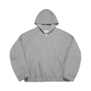 Kamien Balloon Hoodie Zip-up Melange Gray