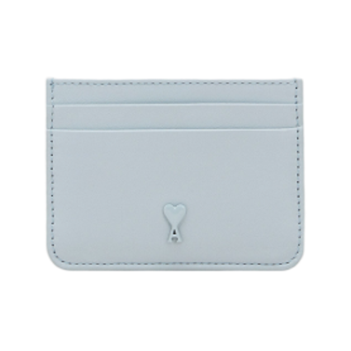 아미 톤온톤 하트 로고 스무스 레더 카드 홀더 스카이(AMI de Coeur Card Holder in Smooth Leather Sky)