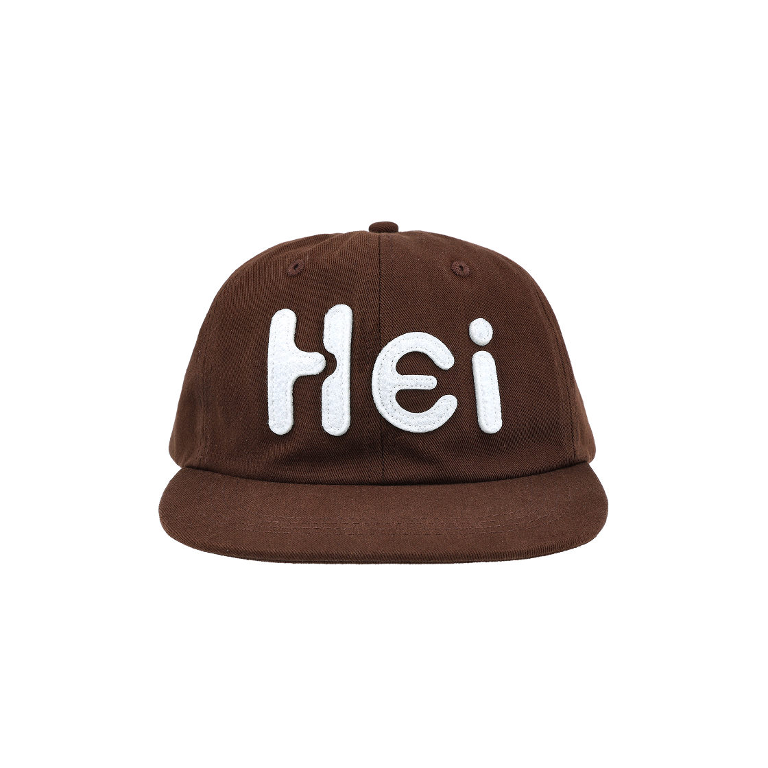 P0000SAT000J Heisan Hei Big Logo Felt Cap - Brown