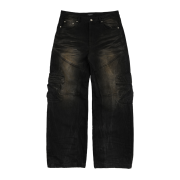 Farfromwhat Far Washed Black Cargo