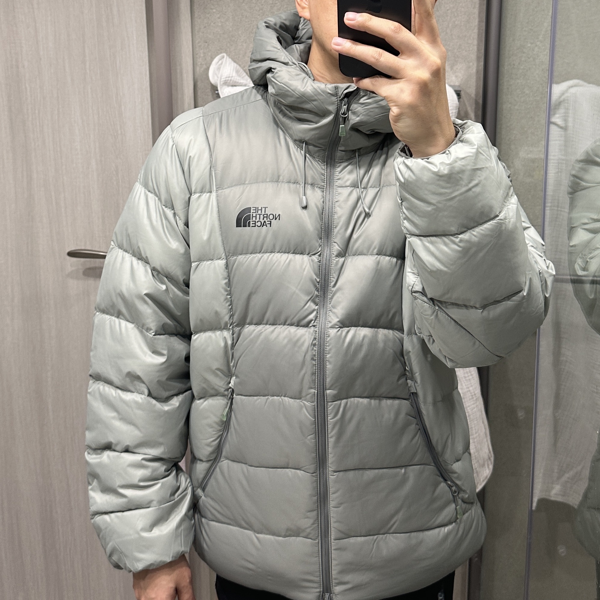 The North Face Ruta Down Jacket Light Khaki - 25SS 착용 스타일