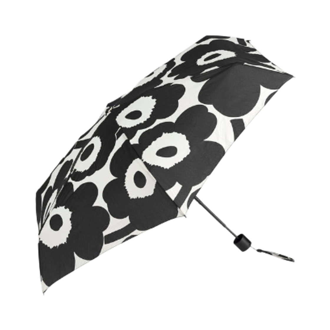 마리메꼬 미니 매뉴얼 우산 화이트 블랙(Marimekko Mini Manual Umbrella White Black)
