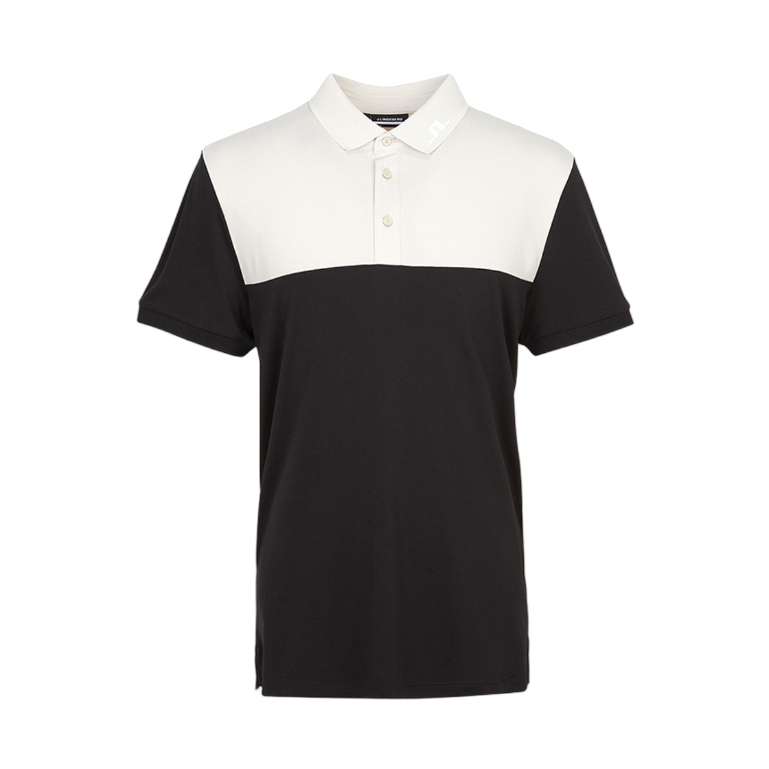 GMJT13042-9999 J.Lindeberg Golf Wear Collar Short Sleeve T-Shirt Black