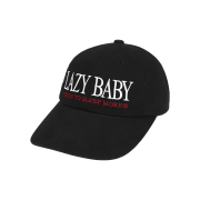 LAZYZ Lazy Baby Vintage Washing Solid Ball Cap - Black