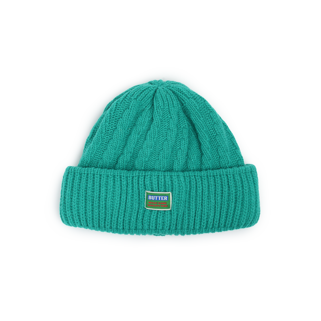 그린버터 메리노 울 라쿤 비니 그린(Greenbutter Merino Wool Raccoon Beanie Green)