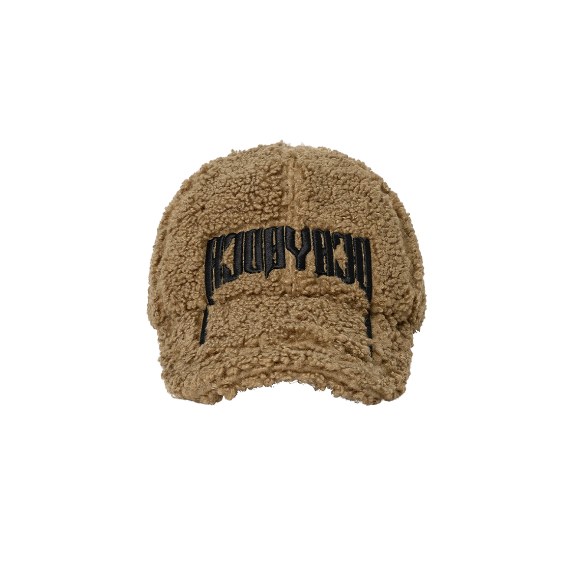 AJ254HT003CA AJOBYAJO Arch Logo Fleece Cap Camel