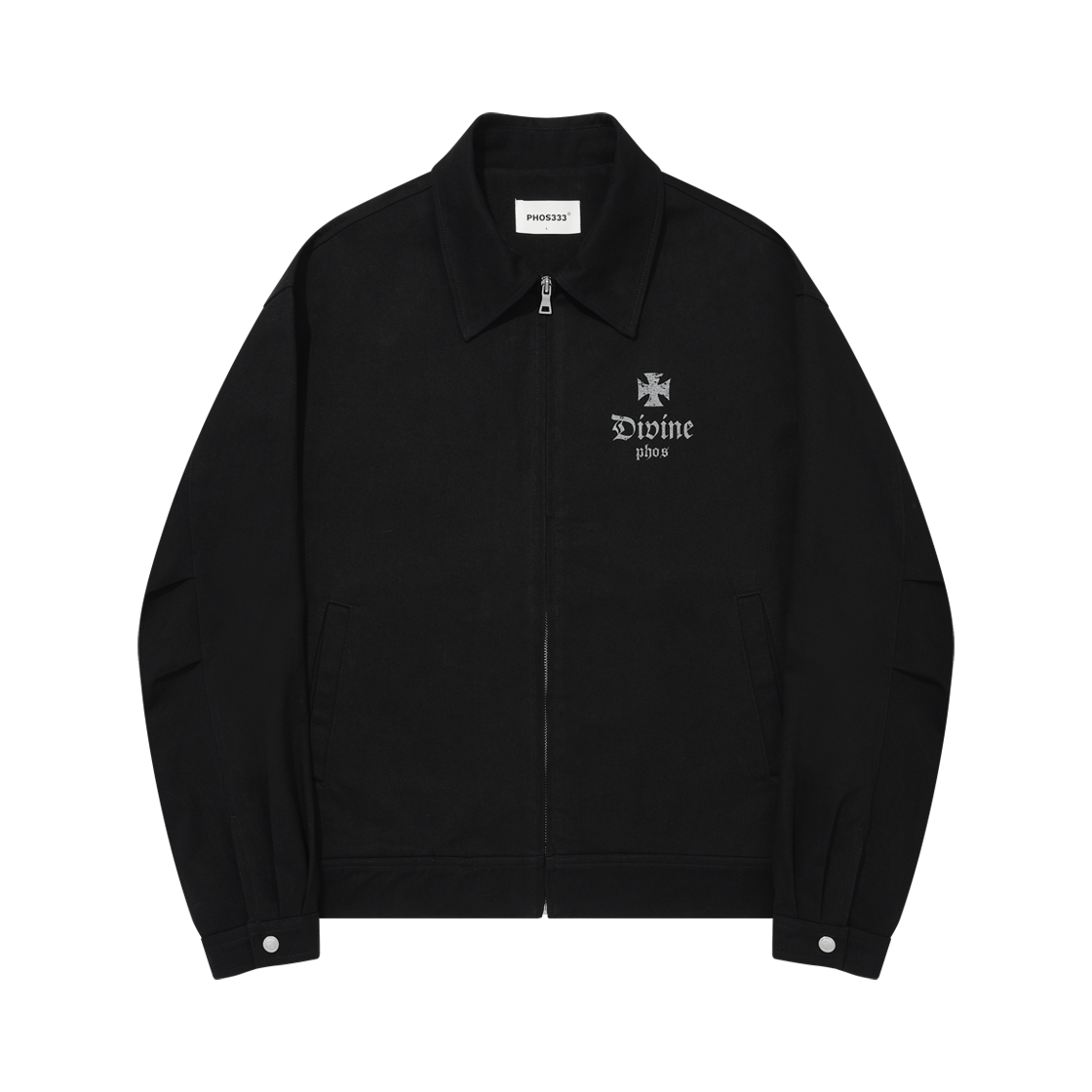 25FWCLJK008-BK PHOS333 PHOS Trucker Jacket