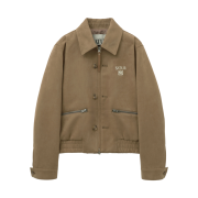 SATUR W Teo Faux Suede Short Jacket Beige