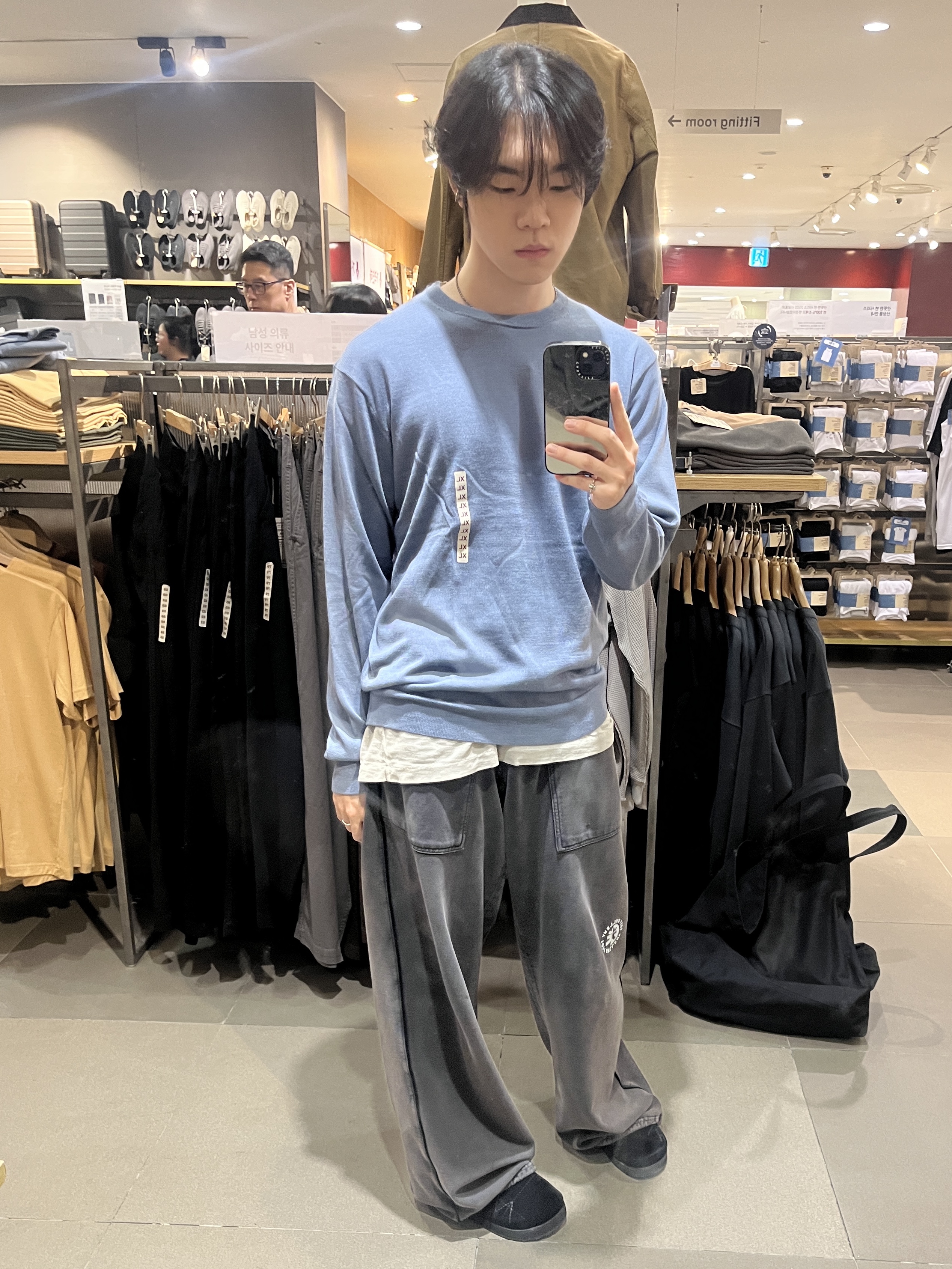 Polyteru 1011 Fatigue Sweatpants 1.2v Dark Purple Navy, [프리오더] Polyteru Sliders Shoes Black 착용 스타일