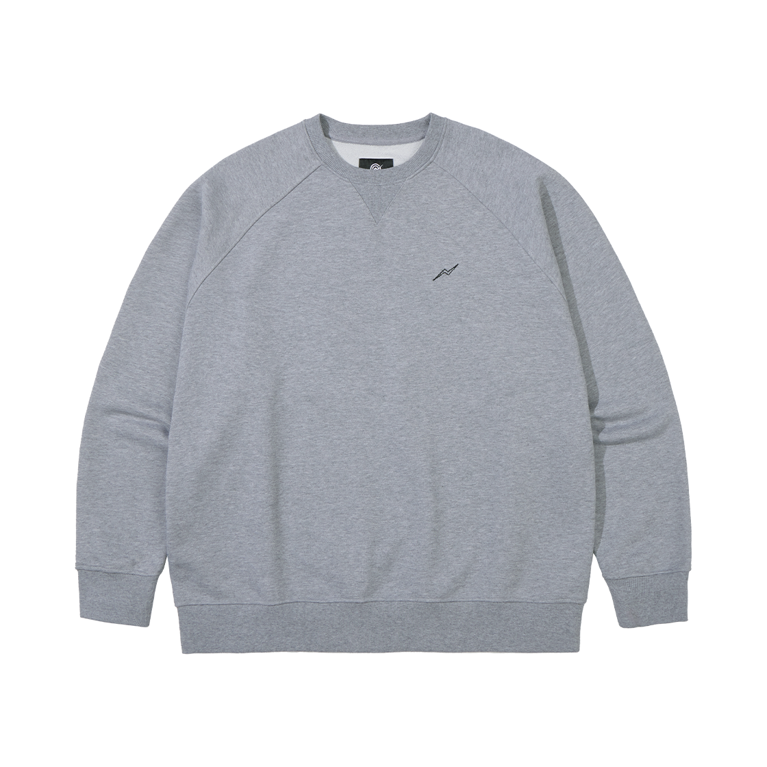KB3SW1304MMG KALA PATTHAR KP Logo Basic Raglan Sweatshirt Melange Gray