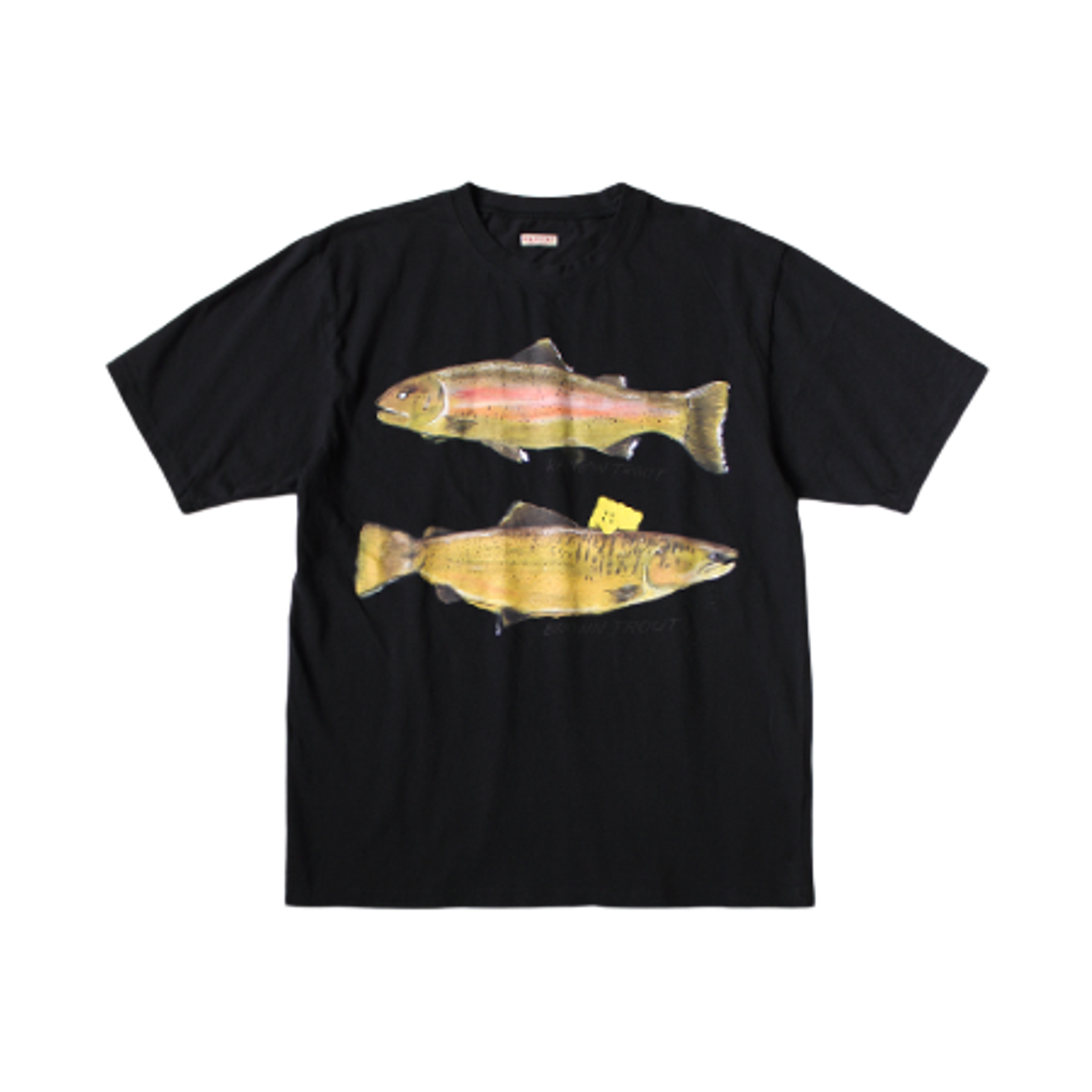 K2508SC003 Kapital 20 Jersey Crew T-Shirt 2 Trout Peckish Rainbow Y Pt Black