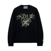 SATUR Angel Graphic Sweatshirt Black