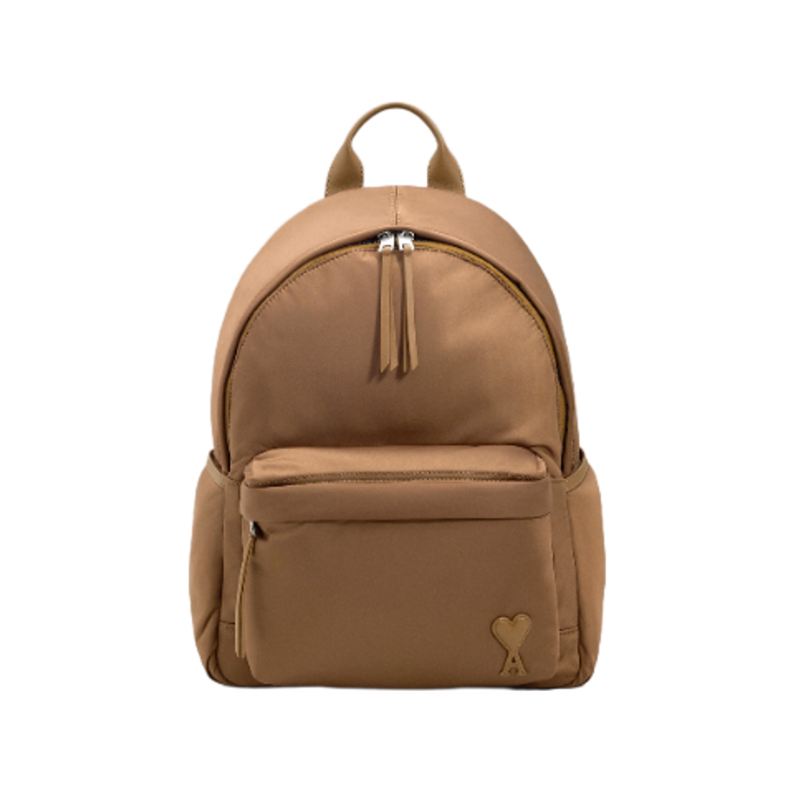 ULL705-AW0001-216 AMI de Coeur Nylon Canvas Marcel Backpack Hazelnut