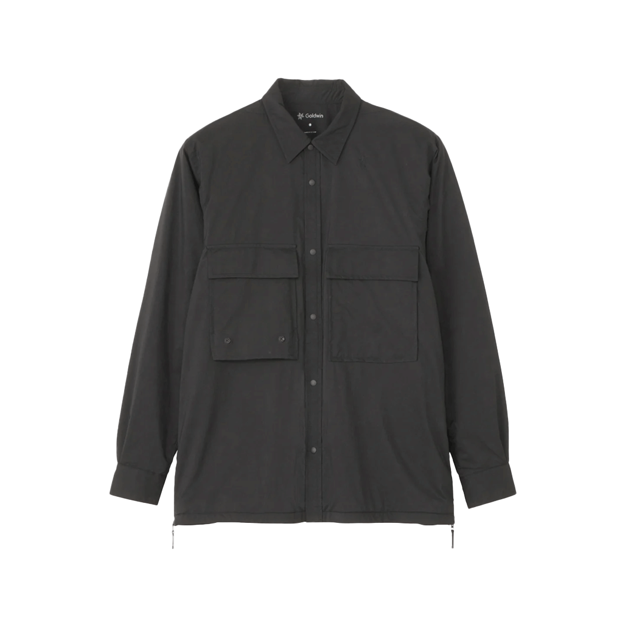 골드윈 퍼텍스 더블 클로스 필드 웜 셔츠 블랙 - 24FW(Goldwin Pertex Double Cloth Field Warm Shirt Black - 24FW)