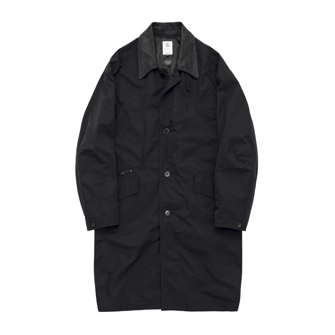 PL5LCO0019B0 Polyteru Balloon Coat Black