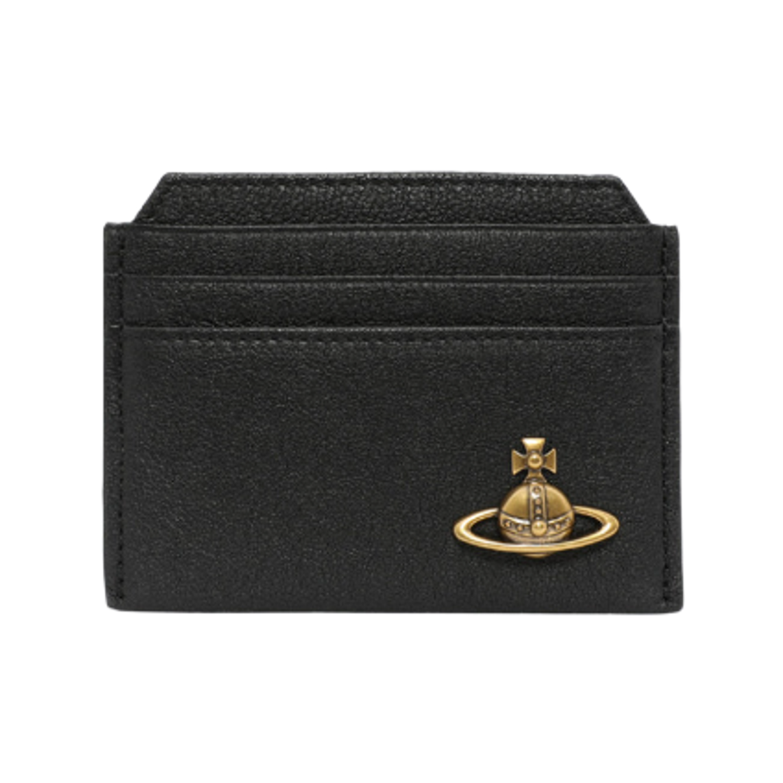 5403000IU-L0082-N401 Vivienne Westwood Orb Logo Card Holder Black