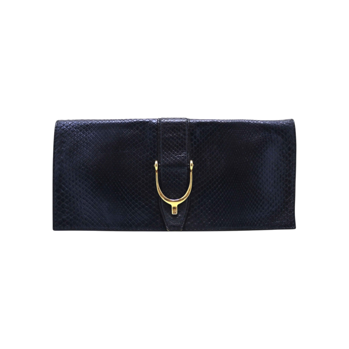ITW9U4I8P69O Gucci Python Stirrup Clutch