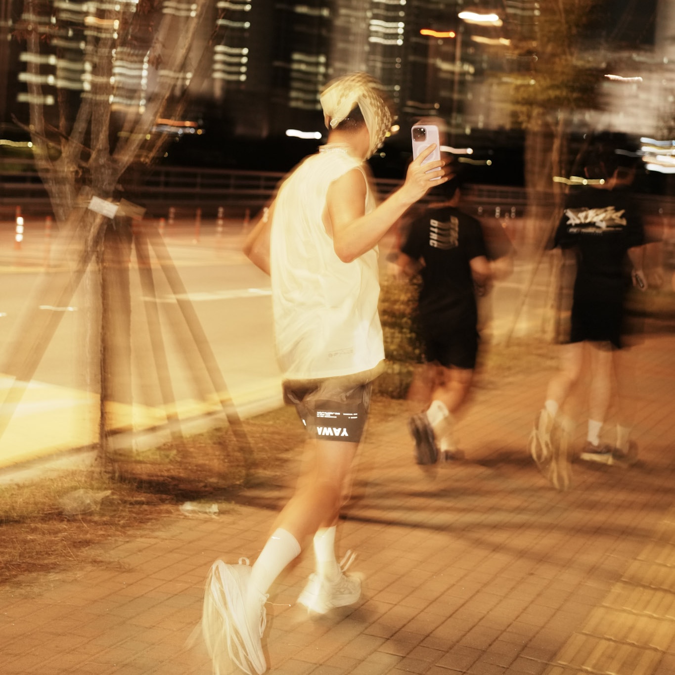 Satisfy FliteSilk Running Cap Green, Satisfy Justice Coffeethermal Half Tights Black 착용 스타일 - 8