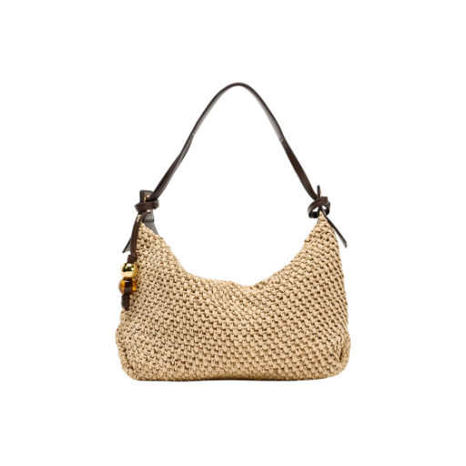 자라 참 우븐 토트백 라이트 베이지(Zara Woven Tote Bag with Charm Light Beige) - 1