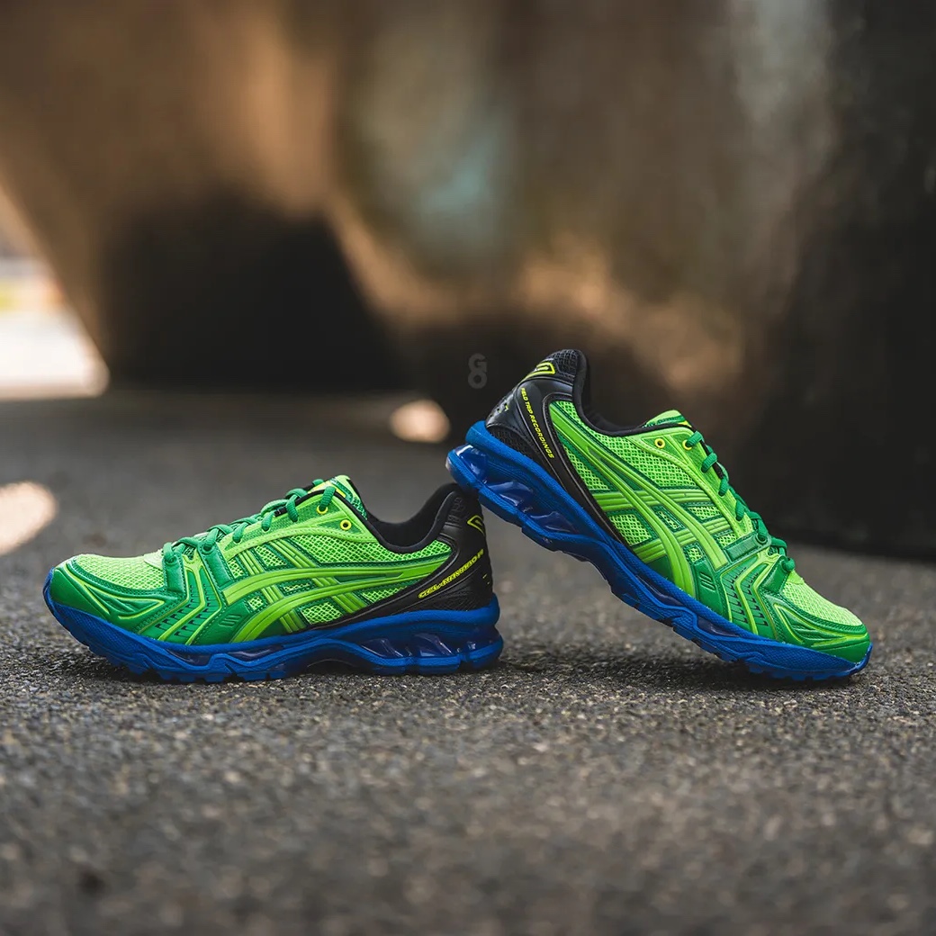 Asics x Field Trip Recordings Gel-Kayano 14 Fern Green 착용 스타일