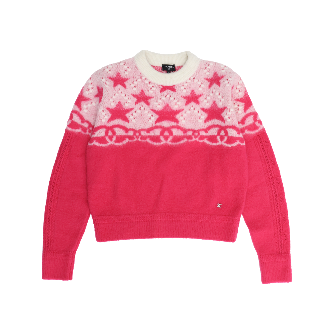 ITOKRR6HO9VL Chanel P74520 Star Knit Pink