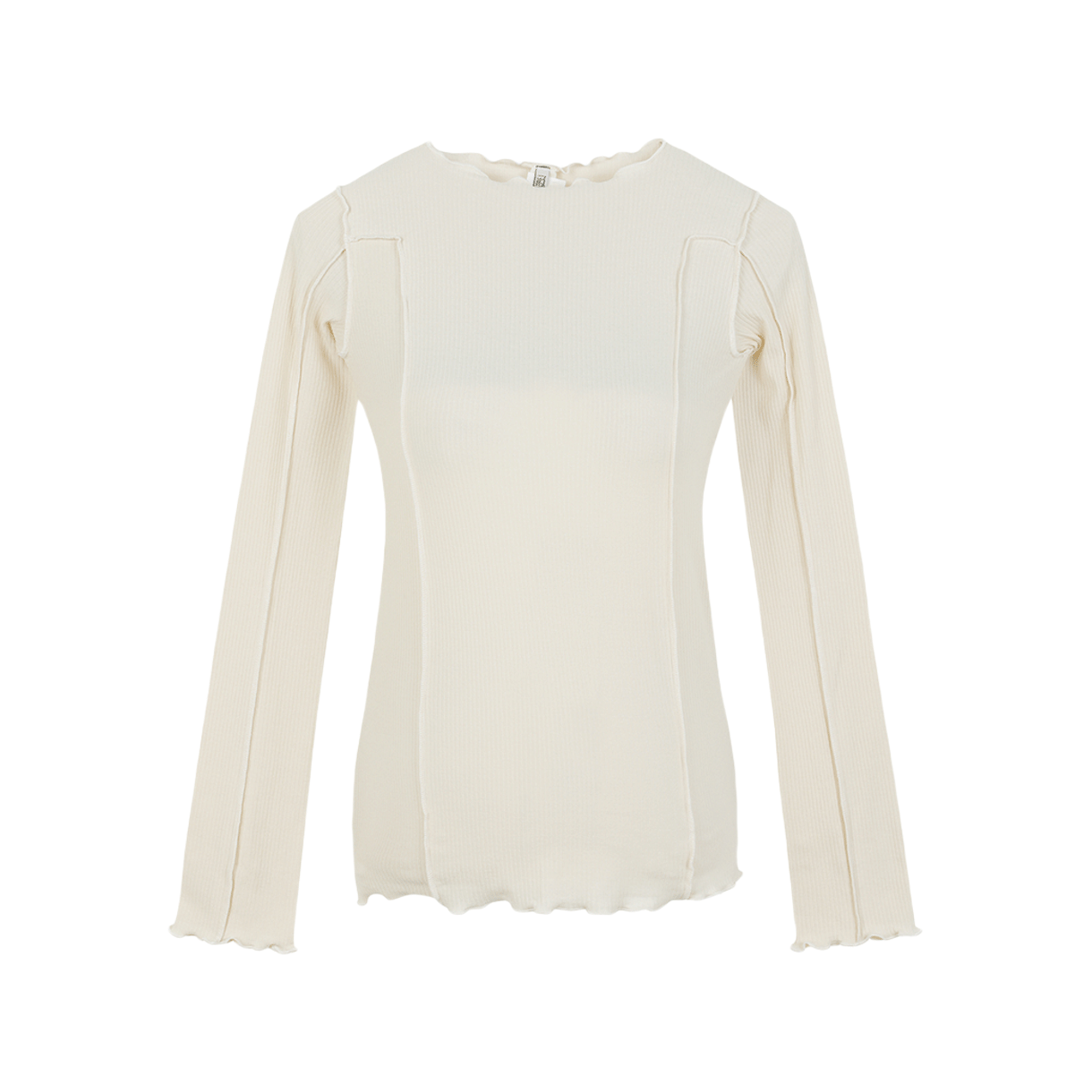 베이스레인지 우먼 오마토 롱 슬리브 오프 화이트 - 24FW(Baserange Women Omato Long Sleeve Off White - 24FW)