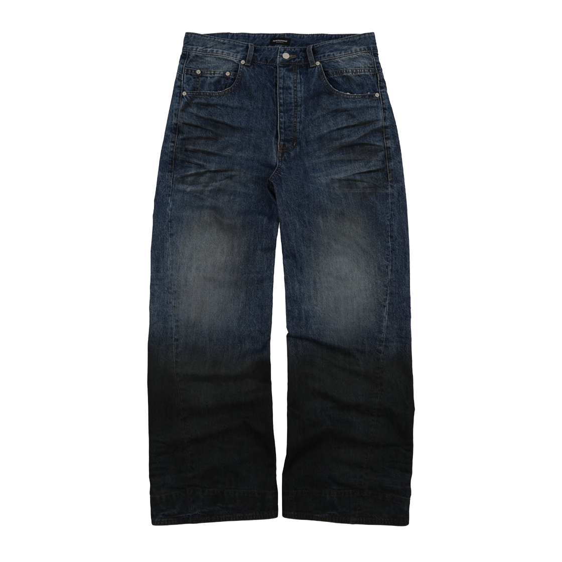 파프롬왓 파 트위스티드 오일 데님 팬츠(Farfromwhat Far Twisted Oil Denim Pants)