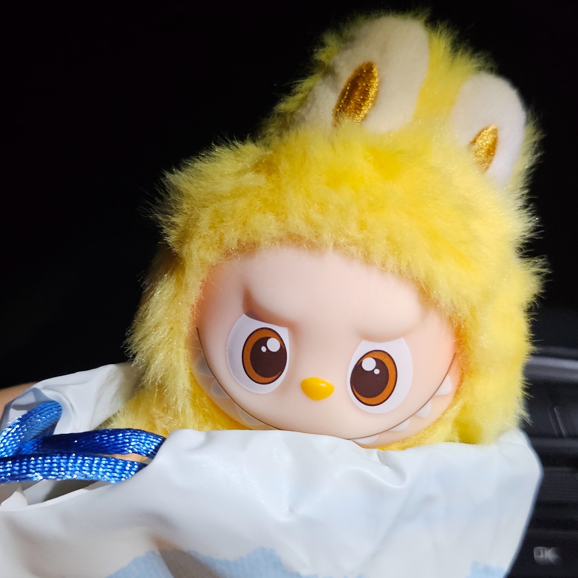 Pop Mart Labubu The Monsters Pin For Love Series Vinyl Plush Pendant (N-Z) P (Opened Case) 착용 스타일