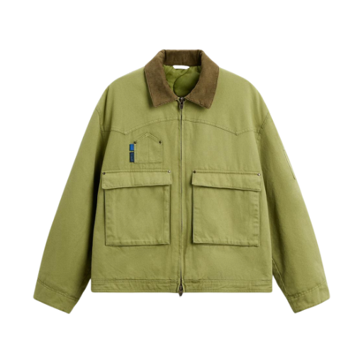 자라 콘트라스트 네크라인 점퍼 라이트 그린(Zara Contrast Neckline Jumper Light Green)