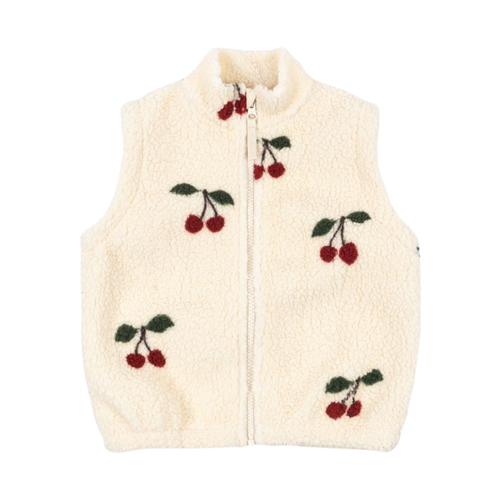 콩제슬래드 조디 테디 베스트 체리(Konges Sløjd Jody Teddy Vest Grs Ma Grande Cerise)