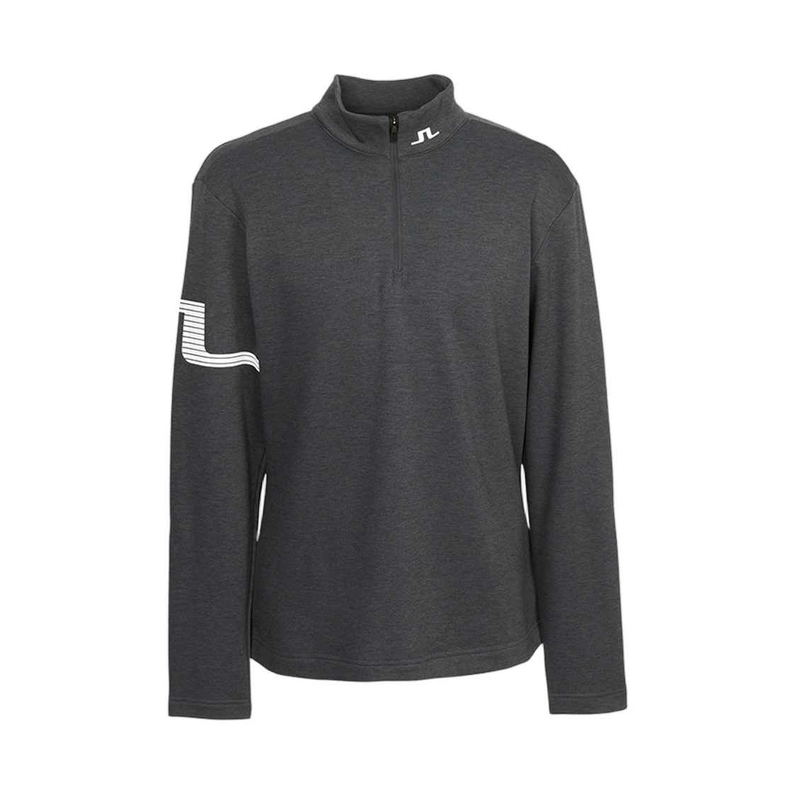 제이린드버그 골프웨어 미드 레이어 플리스 롱 슬리브 티셔츠 차콜(J.Lindeberg Golf Wear Mid Layer Fleece Long Sleeve T-Shirt Charcoal)