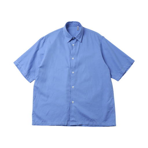캡틴 선샤인 숏슬리브 레귤러 칼라 셔츠 블루(Kaptain Sunshine Short Sleeve Regular Collar Shirt Blue)