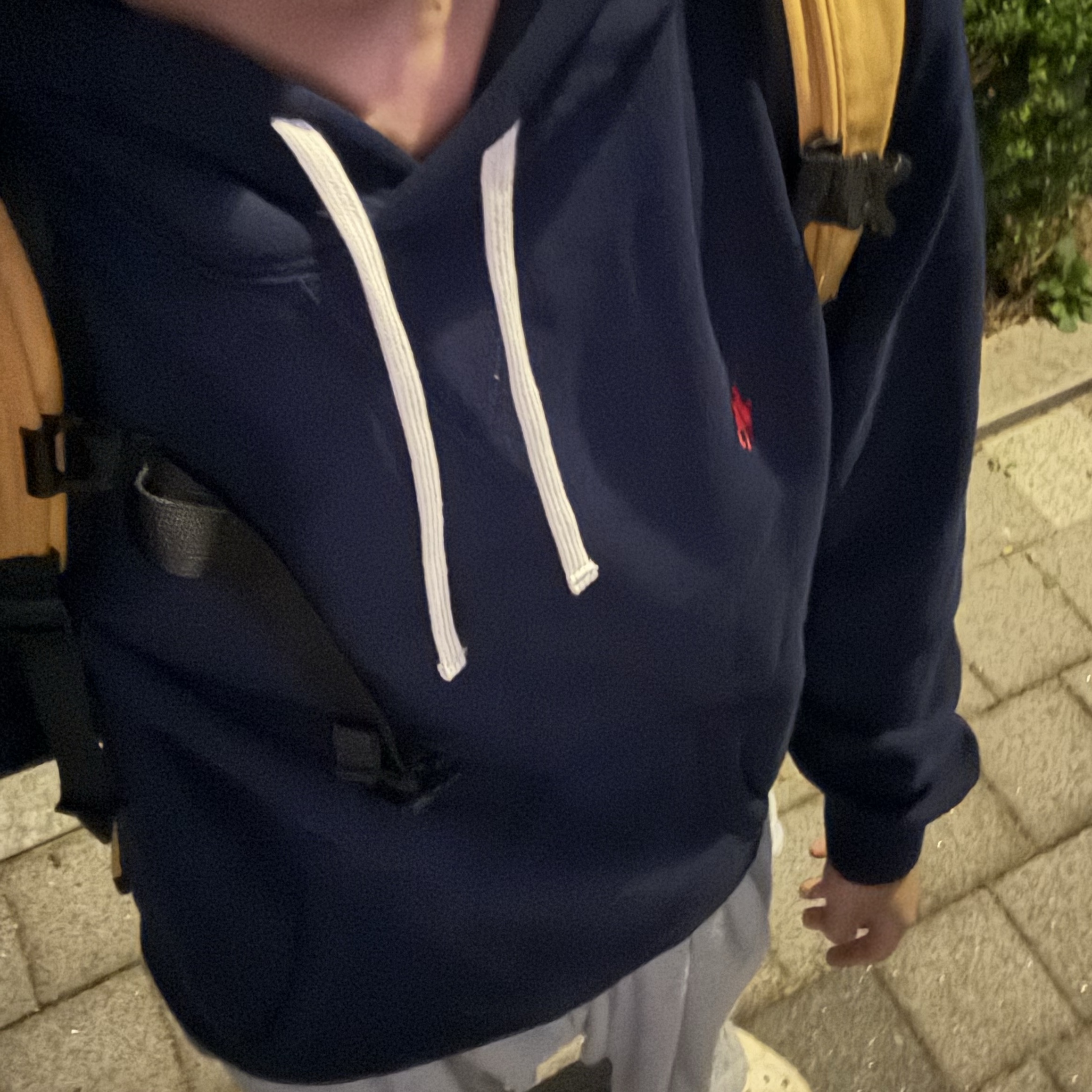 [15%적립] Polo Ralph Lauren RL Fleece Hoodie Cruise Navy 착용 스타일