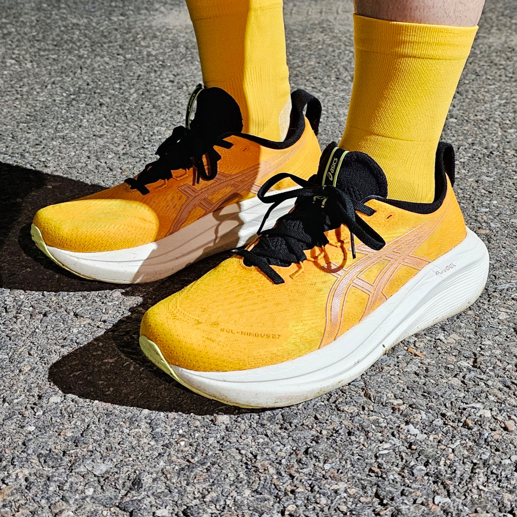 Asics Gel-Nimbus 27 Amber Neutral Pink - D Standard 착용 스타일